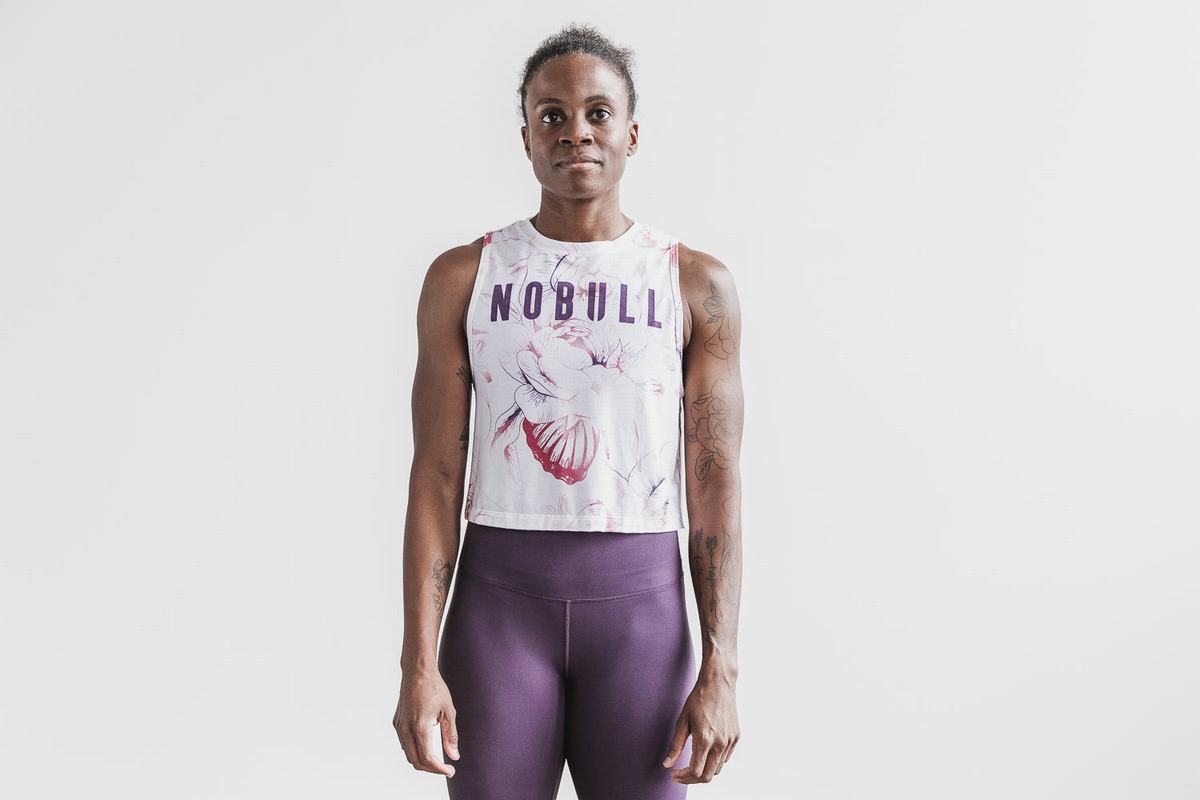 Nobull Muscle Women\'s Tank Tops Purple | Australia (SE3620)